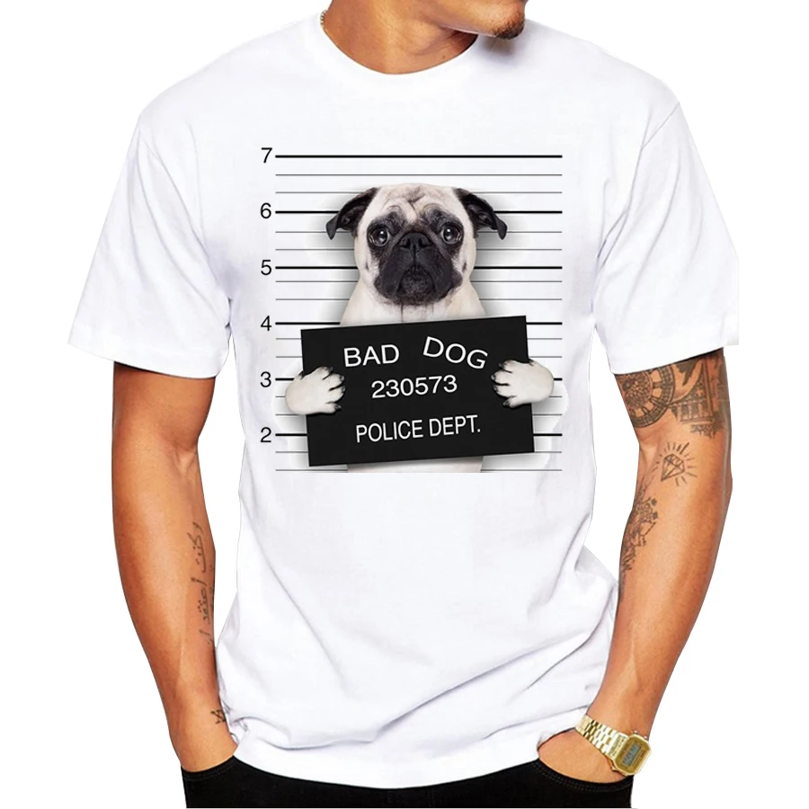 2018 Creative Dog Police Dept Design Men T Shirt Pug Printed T-shirt Short Sleeve Casual French Bulldog Tops
2018 Creative Dog Police Dept Design Men T Shirt Pug Printed T-shirt Short Sleeve Casual French Bulldog Tops