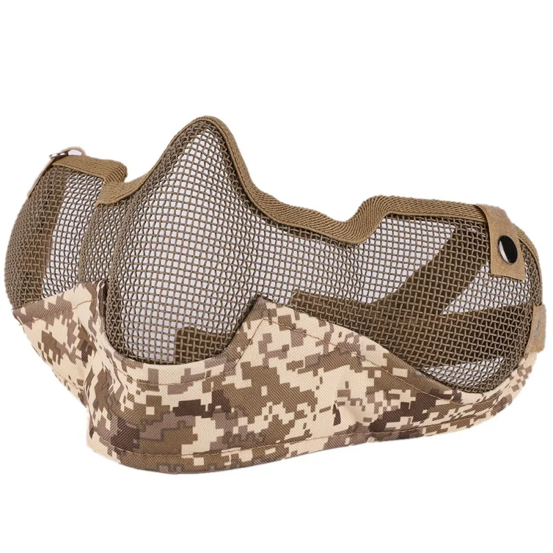 2018 Face Mask Airsoft Strike Steel Half Face Mesh Mask With Ear Protection Hunting Mask Military Fans Outdoor
2018 Face Mask Airsoft Strike Steel Half Face Mesh Mask With Ear Protection Hunting Mask Military Fans Outdoor