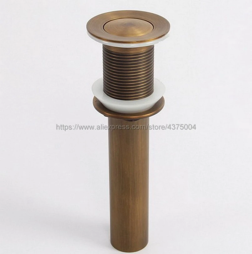 Antique Brass Bathroom Lavatory Sink Pop Up Drain Brass Vanity Vessel Sink Drain Without Overflow Nsd001
Antique Brass Bathroom Lavatory Sink Pop Up Drain Brass Vanity Vessel Sink Drain Without Overflow Nsd001