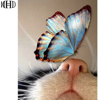 MHD 3D Diamond Embroidery Butterfly On the nose of a cat Diamond Painting Cross Stitch Wall Stickers Mosaics Sewing
MHD 3D Diamond Embroidery Butterfly On the nose of a cat Diamond Painting Cross Stitch Wall Stickers Mosaics Sewing