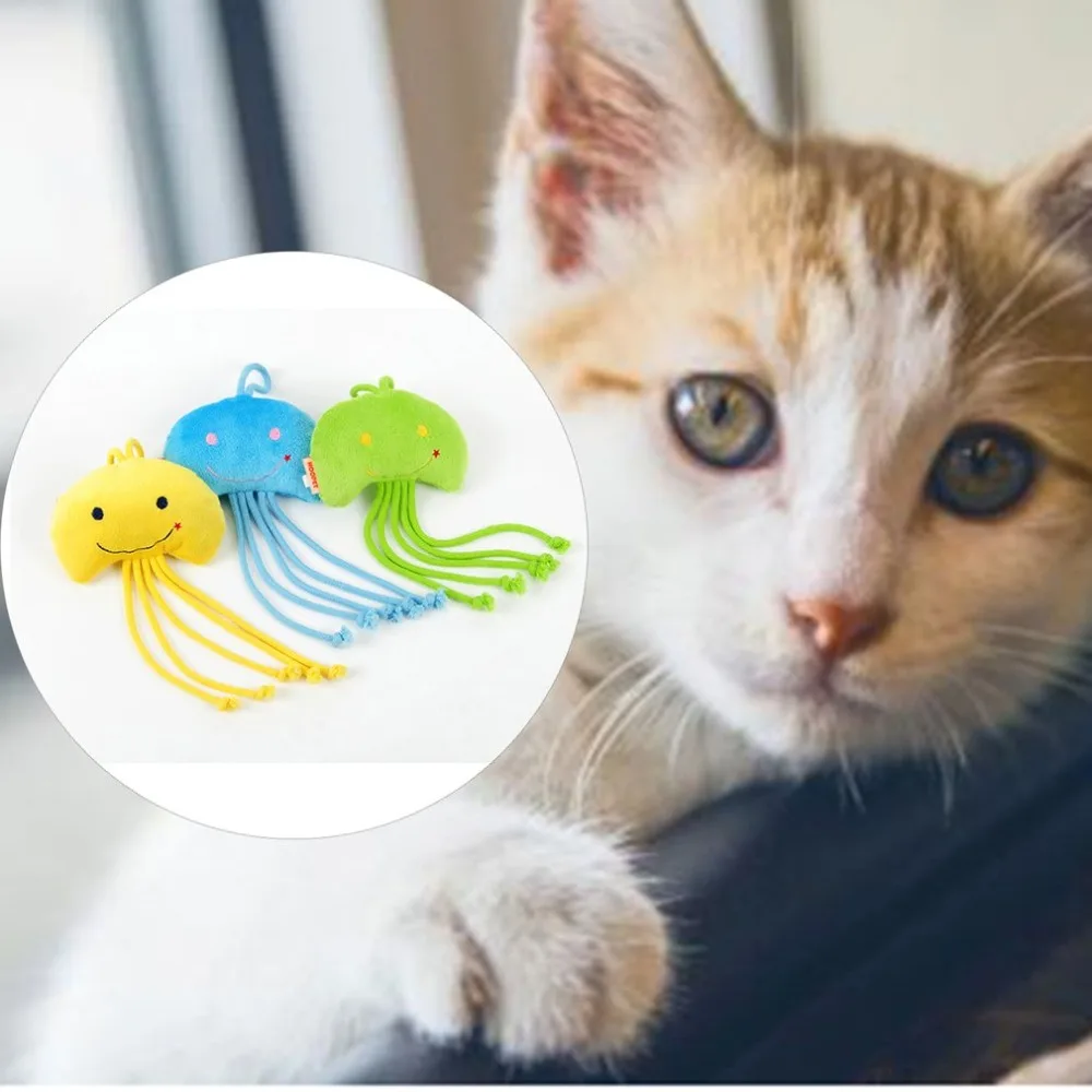 Pet Dog Cat Jellyfish Short Plush Organic Catnip Scratching Cute Chew Toy Kitten Teaser Interactive Toy For Pet Trainning
Pet Dog Cat Jellyfish Short Plush Organic Catnip Scratching Cute Chew Toy Kitten Teaser Interactive Toy For Pet Trainning