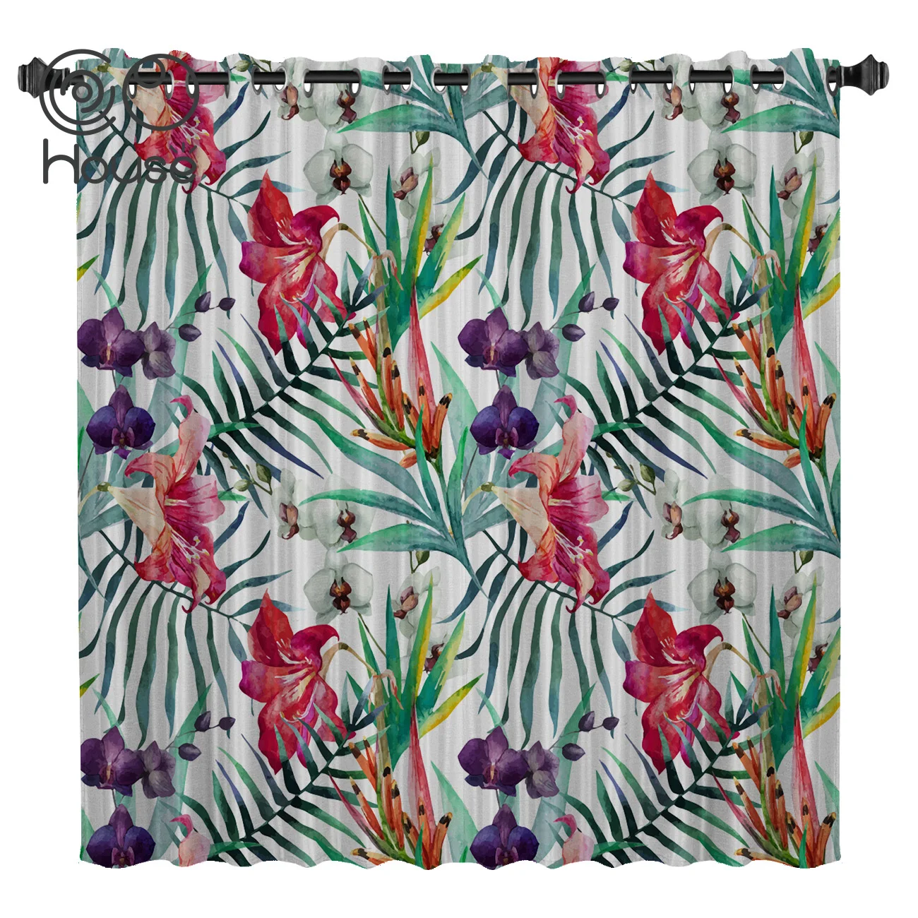 COCOHouse Tropical Plant Leaf Flower Room Curtains Large Window Blackout Kitchen Bedroom Fabric Indoor Decor Print Curtain Panel
COCOHouse Tropical Plant Leaf Flower Room Curtains Large Window Blackout Kitchen Bedroom Fabric Indoor Decor Print Curtain Panel