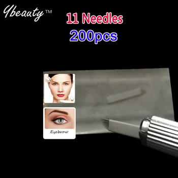 High quality Permanent Makeup Blades 11 Needles for Manual Eyebrow Tattoo Pen for Tattoo Neeldes Free Shipping 
High quality Permanent Makeup Blades 11 Needles for Manual Eyebrow Tattoo Pen for Tattoo Neeldes Free Shipping