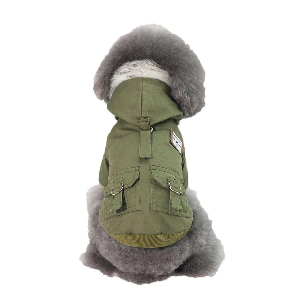 Stylish and Handsome Two Legs Pet Dogs Winter Jacket Coat In Military Style Small Puppy Dogs Clothing Size From S To XXL
Stylish and Handsome Two Legs Pet Dogs Winter Jacket Coat In Military Style Small Puppy Dogs Clothing Size From S To XXL