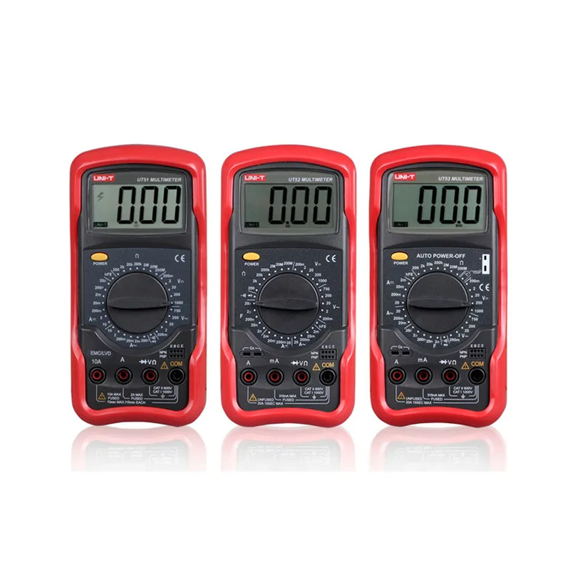 UNIT UT51 UT52 UT53 UT54 UT55 UT56 Digital Multimeter True RMS Professional Manual Range 20000 Counts AC DC Voltmeter
UNIT UT51 UT52 UT53 UT54 UT55 UT56 Digital Multimeter True RMS Professional Manual Range 20000 Counts AC DC Voltmeter