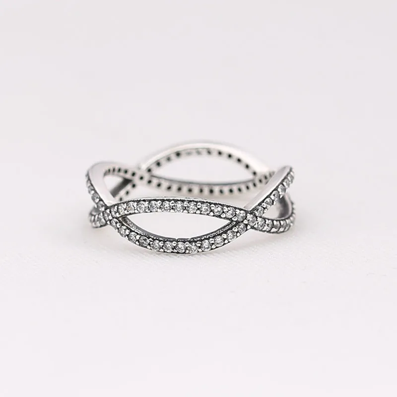 Genuine 925 Sterling Silver Wavy Winding Ring Clear cubic zirconia Compatible With European Jewelry
Genuine 925 Sterling Silver Wavy Winding Ring Clear cubic zirconia Compatible With European Jewelry
