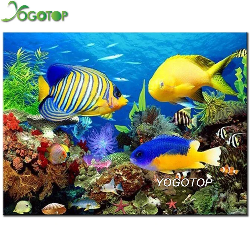 YOGOTOP Diamond Painting Fish Colorful Full Square/Round Diamond Embroidery Animal 5D DIY Rhinestones Mosaic Home Decor YY378
YOGOTOP Diamond Painting Fish Colorful Full Square/Round Diamond Embroidery Animal 5D DIY Rhinestones Mosaic Home Decor YY378