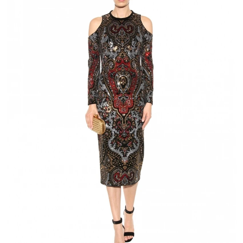 EXCELLENT QUALITY Newest 2017 Paris Fashion Runway Dress Women's Multi Colors Diamonds Beading Stretch Bodycon Dress
EXCELLENT QUALITY Newest 2017 Paris Fashion Runway Dress Women's Multi Colors Diamonds Beading Stretch Bodycon Dress