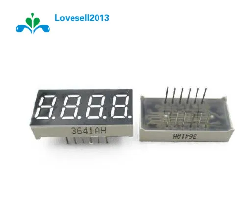 2PCS 0.36 inch 4 digit led display 7 seg segment Common cathode Red GOOD QUALITY
2PCS 0.36 inch 4 digit led display 7 seg segment Common cathode Red GOOD QUALITY