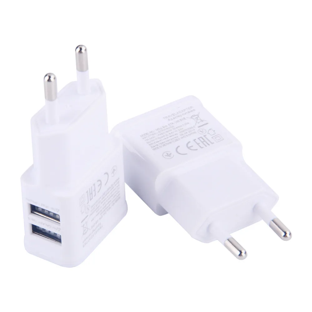 Dual USB Charger Travel Charging Adapter For Samsung Tablet For iPad iPhone White Charger EU Plug for Apple universal Charges
Dual USB Charger Travel Charging Adapter For Samsung Tablet For iPad iPhone White Charger EU Plug for Apple universal Charges