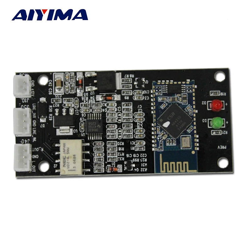 AIYIMA Bluetooth 5 0 плата приемника QCC3008 усилитель модуль без потерь APTX аудио DIY|amplifer