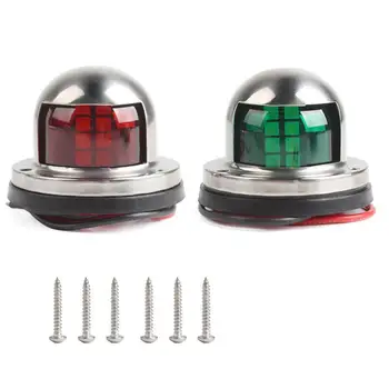 1 Pair Marine Boat Yacht Pontoon 12v Stainless Steel LED Bow Navigation Lights Red Green Seperately Boat Headlight Decoration
1 Pair Marine Boat Yacht Pontoon 12v Stainless Steel LED Bow Navigation Lights Red Green Seperately Boat Headlight Decoration