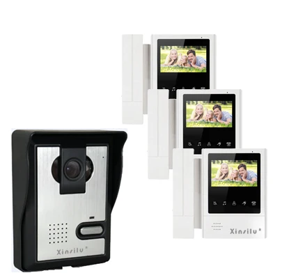 XINSILU Security Intercom System Interphone for Villa 4.3 inch Smart Video Door Phone Kits 1camera+3monitors ,700TVL HD Camera
XINSILU Security Intercom System Interphone for Villa 4.3 inch Smart Video Door Phone Kits 1camera+3monitors ,700TVL HD Camera