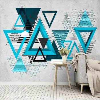 Custom 3d wallpaper Nordic personality abstract triangle geometry mural TV background wall painting waterproof material
Custom 3d wallpaper Nordic personality abstract triangle geometry mural TV background wall painting waterproof material