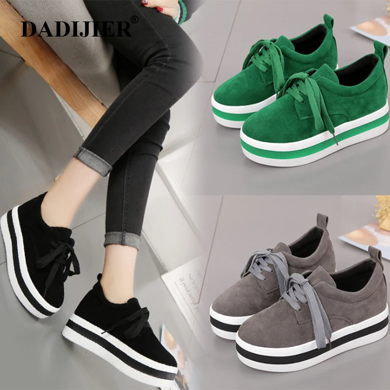 DADIJIER Thick-soled platform shoes female 2018 spring Fashion Lace-up shoes woman High Quality Increasing Ladies Shoes ZLL603
DADIJIER Thick-soled platform shoes female 2018 spring Fashion Lace-up shoes woman High Quality Increasing Ladies Shoes ZLL603