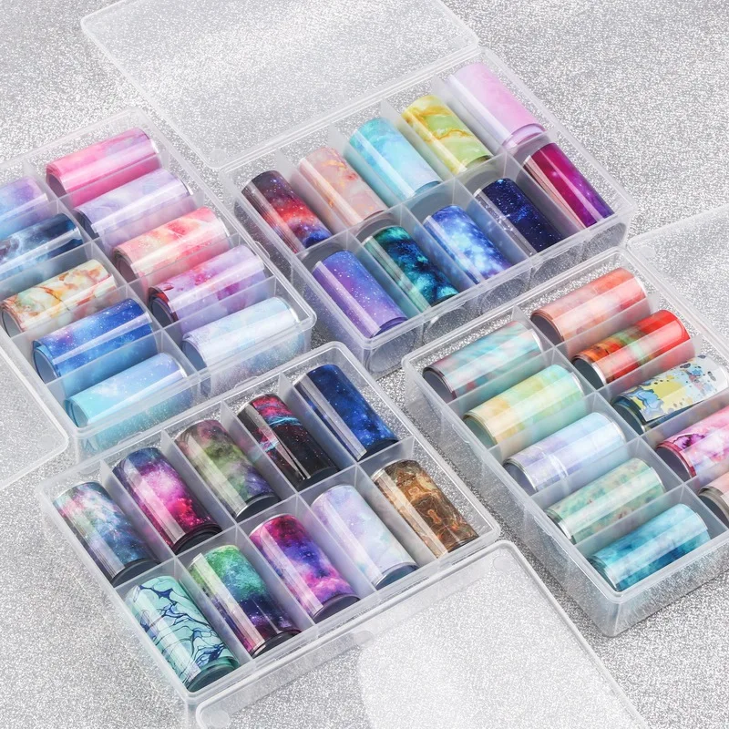 4*100cm Nail Art Foil Set Stickers Glue Transfer Gorgeous Starry Sky Sexy Leopard Lace Manicure Nail Art Decorations
4*100cm Nail Art Foil Set Stickers Glue Transfer Gorgeous Starry Sky Sexy Leopard Lace Manicure Nail Art Decorations