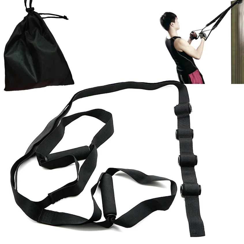 Door buckle Suspension Hanging Belt Gym workout Crossfit Fitness Exercise Training Pull Rope Resistance bands
Door buckle Suspension Hanging Belt Gym workout Crossfit Fitness Exercise Training Pull Rope Resistance bands