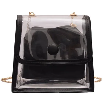 Female Bag Korean Version Of The Tide Transparent Child Small Square Bag Wild Shoulder Bag Chain Diagonal Small Bag
Female Bag Korean Version Of The Tide Transparent Child Small Square Bag Wild Shoulder Bag Chain Diagonal Small Bag