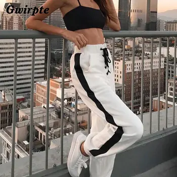 Gwirpte 2018 Winter Cotton Harm Pants High Waist Women Warm Long Pants Striped Patchwork Front Bandage Casual Pencil Sweatpants
Gwirpte 2018 Winter Cotton Harm Pants High Waist Women Warm Long Pants Striped Patchwork Front Bandage Casual Pencil Sweatpants