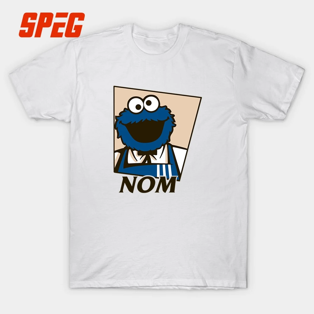 Cookie Monster Funny T Shirts KFC Nom Funny Design Adult O-Neck Short Sleeve T-Shirt Great Creative Man Cotton Tees
Cookie Monster Funny T Shirts KFC Nom Funny Design Adult O-Neck Short Sleeve T-Shirt Great Creative Man Cotton Tees