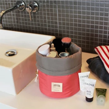 Barrel Shaped Travel Storage Bag Nylon Cosmetic Bag Drawstring Drum Wash Bags Make up Toiletry Box Organizer Home Storage Bags
Barrel Shaped Travel Storage Bag Nylon Cosmetic Bag Drawstring Drum Wash Bags Make up Toiletry Box Organizer Home Storage Bags
