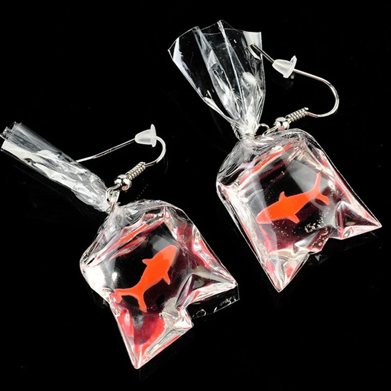1 Pair Women Funny Goldfish Water Bag Shape Dangle Hook Earrings Charm Jewelry Gift For Girl Festival Gift
1 Pair Women Funny Goldfish Water Bag Shape Dangle Hook Earrings Charm Jewelry Gift For Girl Festival Gift
