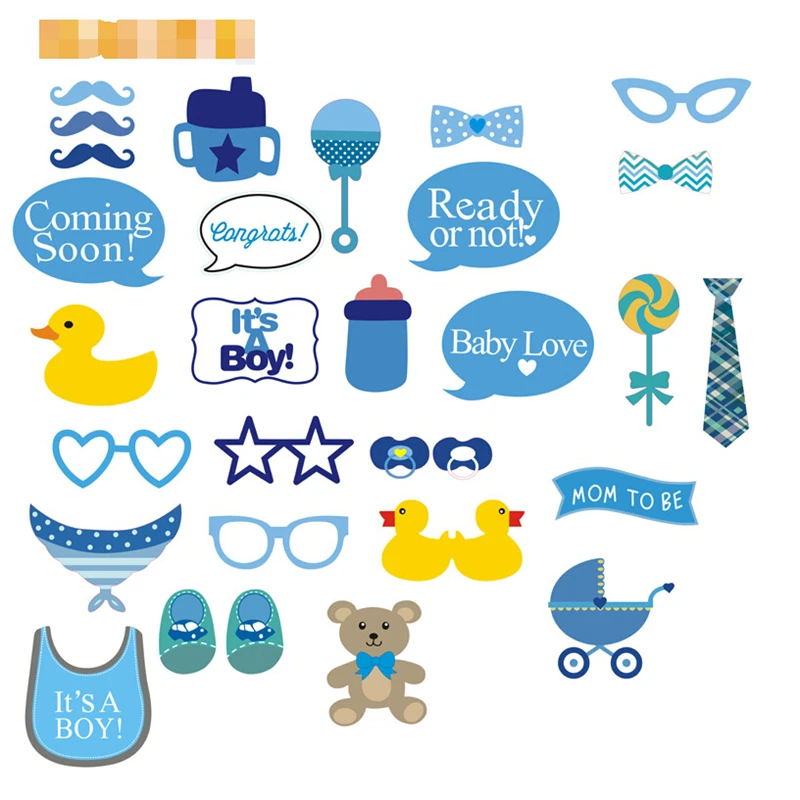 30pcs Cute DIY Baby Shower Boy Kid Milk Bottle Blue Baptism Beard Decoration Event Birthday Party Supplies Favors Photo Props
30pcs Cute DIY Baby Shower Boy Kid Milk Bottle Blue Baptism Beard Decoration Event Birthday Party Supplies Favors Photo Props