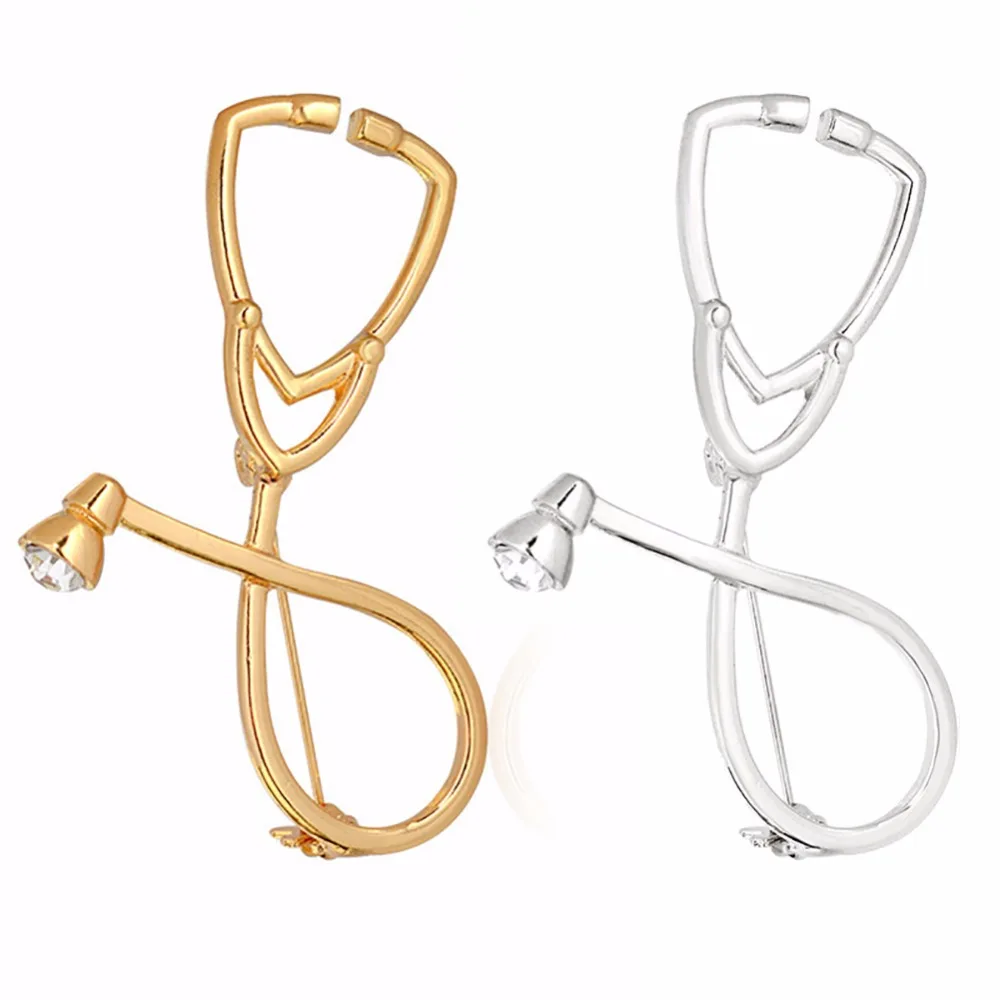 Stethoscope Brooches Fashion Medical Jewelry Gold Brooch Stethoscope Badge Pins for Nurse Physicians Medical Student Gift#249243
Stethoscope Brooches Fashion Medical Jewelry Gold Brooch Stethoscope Badge Pins for Nurse Physicians Medical Student Gift#249243