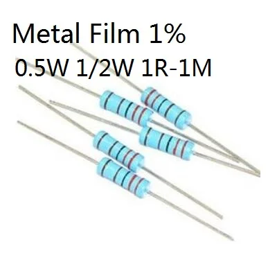 1/2W 1R-1M 1/2W 1ohm to 1M 0.5W 1R to 1M 0.5W Metal film resistor 1% 500pcs/LOT Free shipping
1/2W 1R-1M 1/2W 1ohm to 1M 0.5W 1R to 1M 0.5W Metal film resistor 1% 500pcs/LOT Free shipping