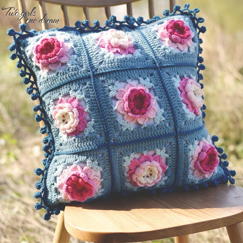 Original Retro Handmade Crochet Sofa Back Cushion DIY Flower Bed Pillow Traits Girdle Pillow Wedding Gfit Decor Prop 45cm
Original Retro Handmade Crochet Sofa Back Cushion DIY Flower Bed Pillow Traits Girdle Pillow Wedding Gfit Decor Prop 45cm