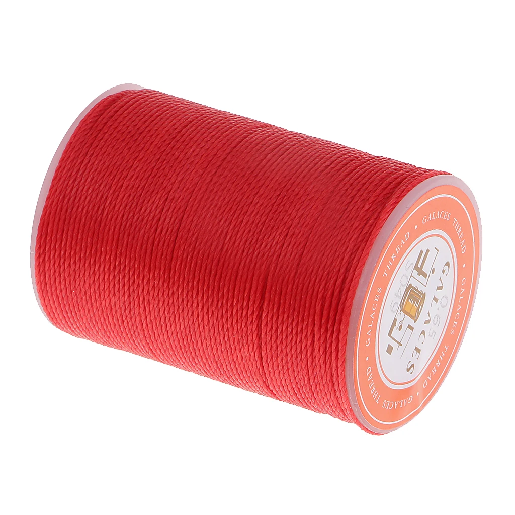 93 Yards/Spool Sewing Waxed Thread Hand Stitching Cord for Leather craft DIY Tools 0.65mm Round