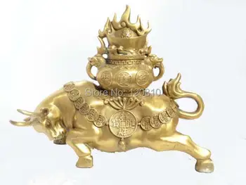Good Fortune Feng Shui ornaments cornucopia on copper cow ornaments opening
Good Fortune Feng Shui ornaments cornucopia on copper cow ornaments opening