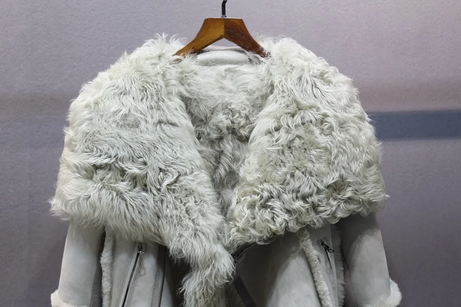 female genuine sheep skin and leather jacket (12)
