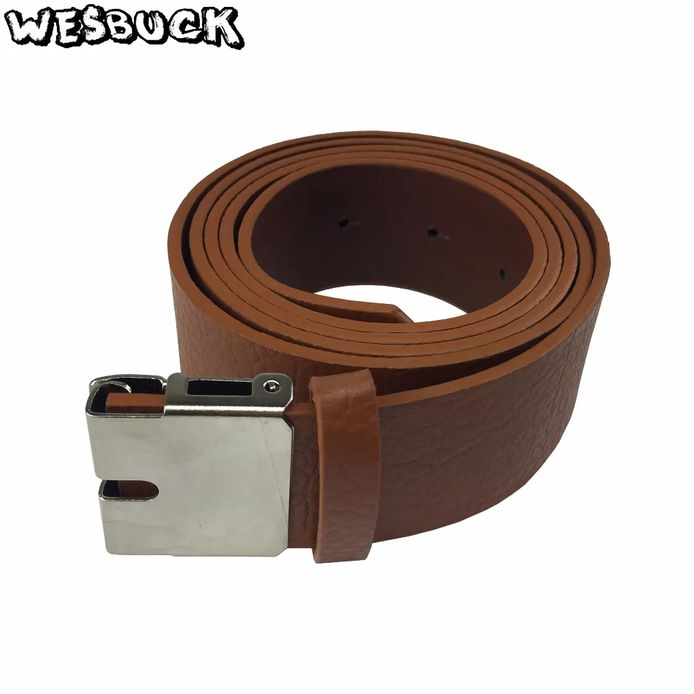 WesBuck retail & 1 pcs PU belts with connecting clasp for buckles with brown color
WesBuck retail & 1 pcs PU belts with connecting clasp for buckles with brown color