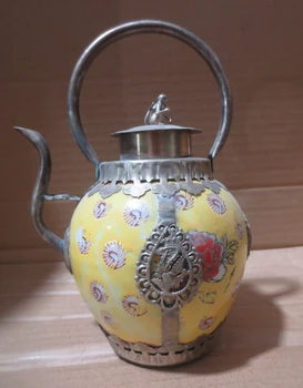 christmas decorations for home+ Metal Crafts Antique antiques Tibet silver yellow ceramic pot,painting flowers teapot
christmas decorations for home+ Metal Crafts Antique antiques Tibet silver yellow ceramic pot,painting flowers teapot