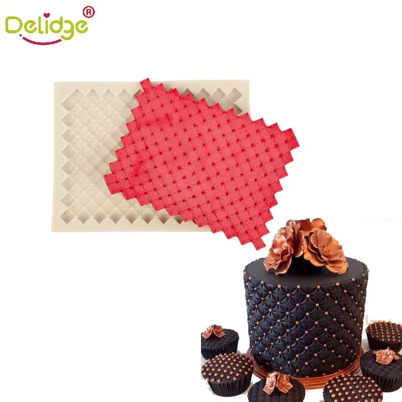 Delidge 1Pcs Knitting Silicone Fondant Embosser Mould 3D Four-leaf Flower Cake Mold Sugarcraft Cake Border Decorating Tools
Delidge 1Pcs Knitting Silicone Fondant Embosser Mould 3D Four-leaf Flower Cake Mold Sugarcraft Cake Border Decorating Tools