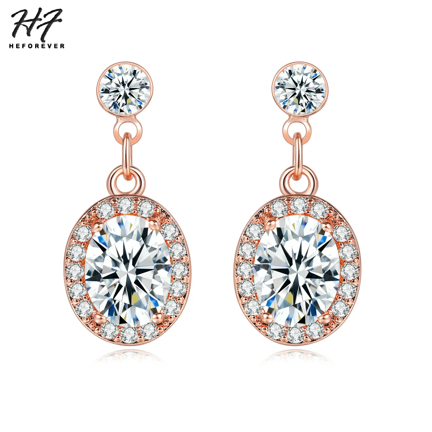 Elegant Clear Crystal Drop Earring For Women AAA+Cubic Zirconia Rose Gold Color Fashion Jewelry Gift For Girls E126
Elegant Clear Crystal Drop Earring For Women AAA+Cubic Zirconia Rose Gold Color Fashion Jewelry Gift For Girls E126