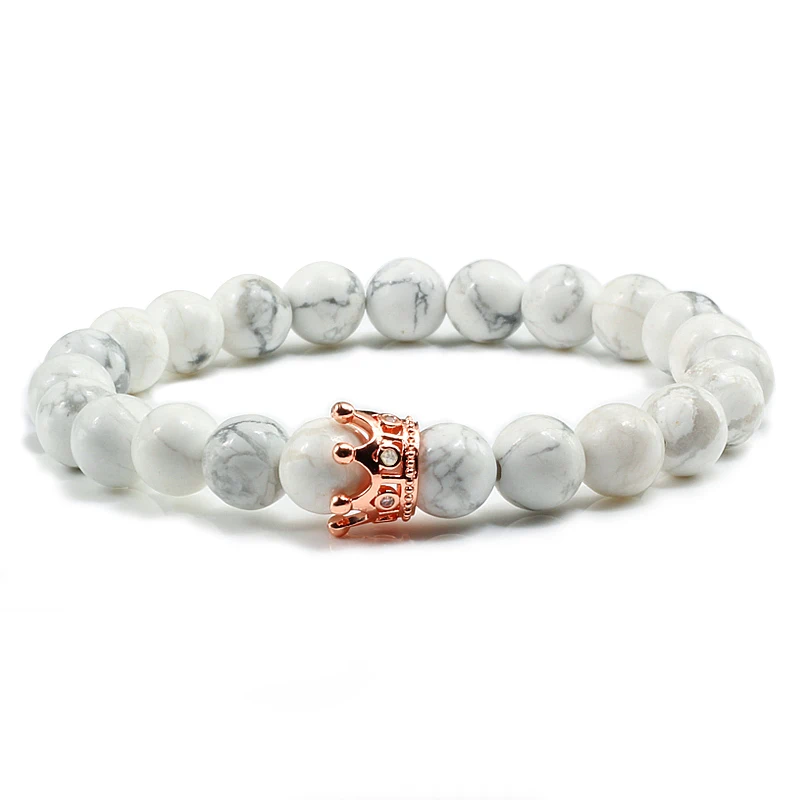 Unisex Luxury Rose Gold Alloy Crown Natural Stone Beaded Chakra Strand Bracelet Women Men Couple Bracelets Bangles Jewelry Gift
Unisex Luxury Rose Gold Alloy Crown Natural Stone Beaded Chakra Strand Bracelet Women Men Couple Bracelets Bangles Jewelry Gift
