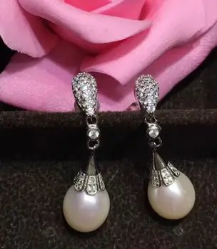free shipping luxury Noble jewelry new 10-11mm Natural Freshwater dangle Pearl Earring 925 silver
free shipping luxury Noble jewelry new 10-11mm Natural Freshwater dangle Pearl Earring 925 silver