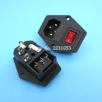 Red Light Power Rocker Switch Fused Power Socket 10A 250V Fuse Switch Connector Plug AC-01
Red Light Power Rocker Switch Fused Power Socket 10A 250V Fuse Switch Connector Plug AC-01