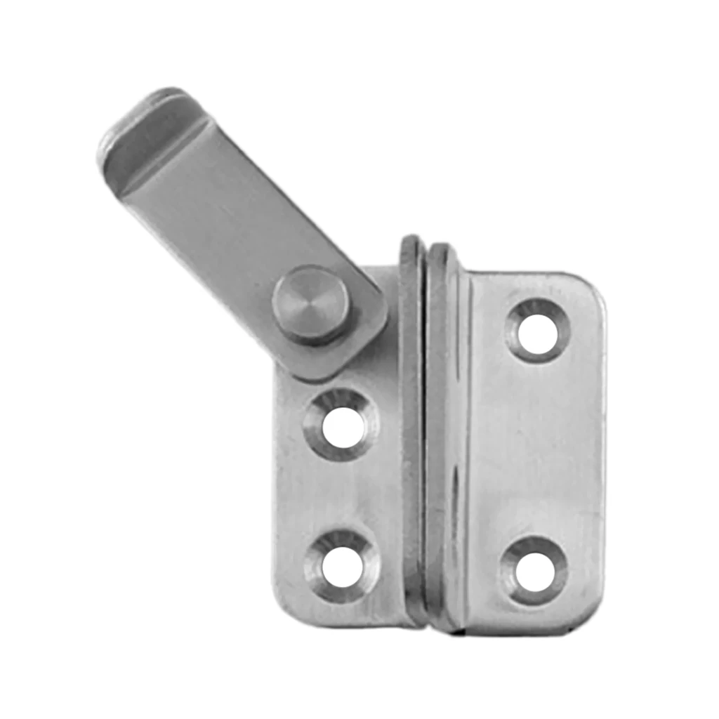 Slide Bolt Latch Gate Latches Safety Door Lock 40x45mm Stainless Steel Brushed Finish with Padlock Hole
