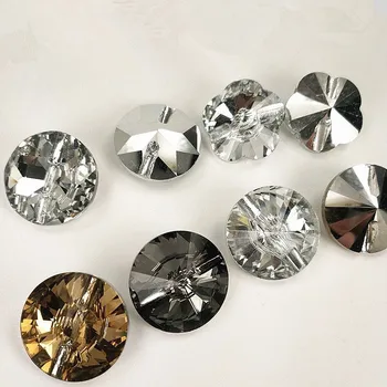 

20pcs/lot 20mm&25mm Glass Crystal Buttons Upholstery Sofa Bed Headboard Gem design Decor Furniture for Sewing Free Shipping