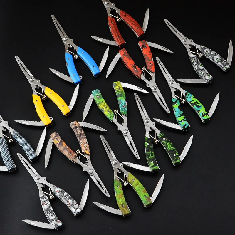 Portable Fishing Pliers Gripper Multi-functional Stainless Stee Camouflage Belt Knife Pliers Tackle Carp Fishing Accessories
Portable Fishing Pliers Gripper Multi-functional Stainless Stee Camouflage Belt Knife Pliers Tackle Carp Fishing Accessories