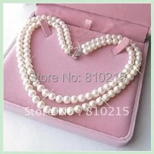 Classic!2Rows Pearl Necklace 18''-19''Inchs AA 7-8MM White Color Genuine Freshwater Pearl Necklace Wholesale New Free Shipping
Classic!2Rows Pearl Necklace 18''-19''Inchs AA 7-8MM White Color Genuine Freshwater Pearl Necklace Wholesale New Free Shipping