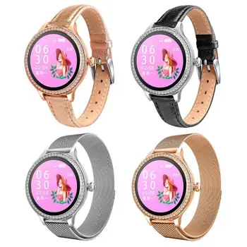 M8 Women 1.04 inch IPS Screen Smart Watch IP68 Waterproof Heart Rate Fitness Tracker Wristwatch for iOS Android
M8 Women 1.04 inch IPS Screen Smart Watch IP68 Waterproof Heart Rate Fitness Tracker Wristwatch for iOS Android