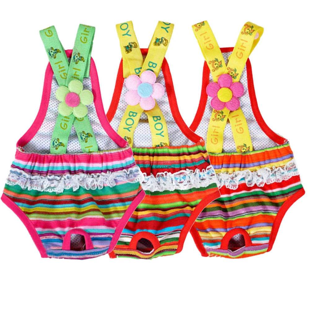 Pet Dog Colorful Striped Do Clothes Suspender Braces Sanitary Pant Panty Striped Diaper Brief XXS-XL
Pet Dog Colorful Striped Do Clothes Suspender Braces Sanitary Pant Panty Striped Diaper Brief XXS-XL