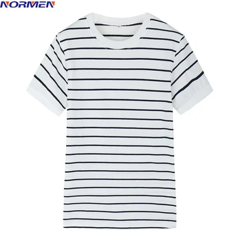 NORMEN Men's Fashion Striped T-Shirt Short Sleeve Round Neck Black Grey Casual Tops Tees Shirts Men Cotton Summer Streetwear
NORMEN Men's Fashion Striped T-Shirt Short Sleeve Round Neck Black Grey Casual Tops Tees Shirts Men Cotton Summer Streetwear