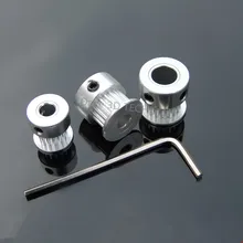 GT2 Sincronismo Polia 20 dentes Alumium Bore 5mm apto para cinto GT2 Largura 6mm peça da Impressora 3D RepRap(China)
