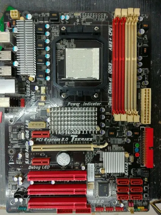 Б/у бесплатная доставка материнская плата Biostar TA770XE3 память DDR3 двухъядерный