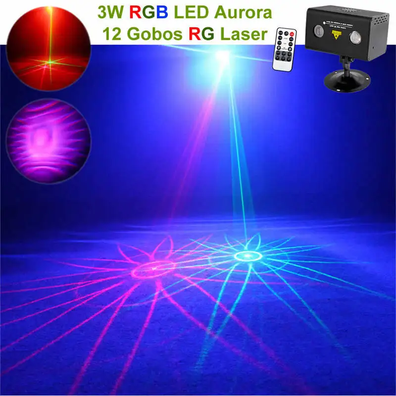 Mini Remote 12 Pattern RG Ray Laser Lighting Water Galaxy RGB LED Projector Aurora Effect Lamp Disco Party Show Stage DJ Lights
Mini Remote 12 Pattern RG Ray Laser Lighting Water Galaxy RGB LED Projector Aurora Effect Lamp Disco Party Show Stage DJ Lights